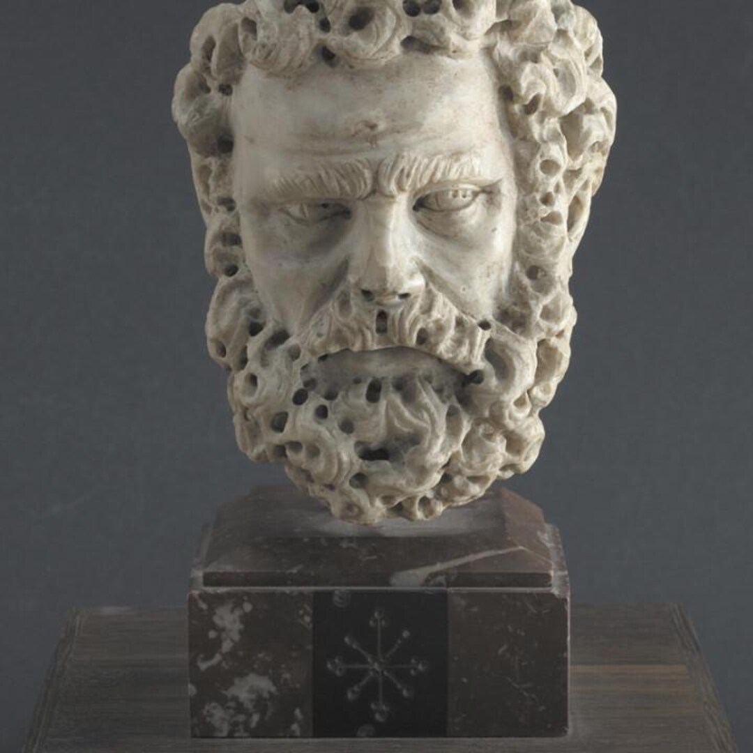 Ancient Bearded Head Bust STL File | Greek Roman Style Sculpture 3D ...