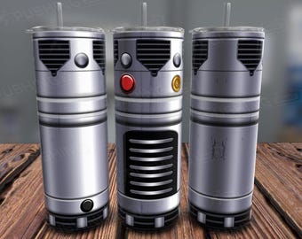 Envoltura de vaso con sable de luz PNG: Fandom de Star Wars, sublimación perfecta (archivo digital)