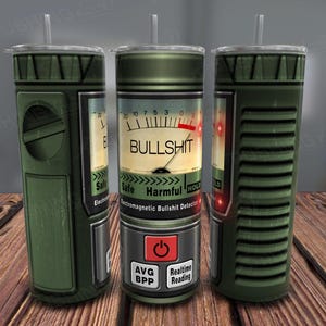 Envoltorio para vaso de 20 oz con detector de mentiras, regalo militar sarcástico (PNG)