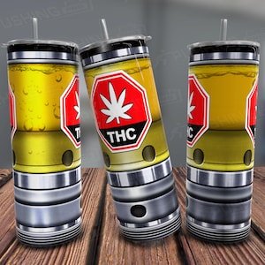ベイプカートリッジ 20 オンス タンブラー ラップ、ベイプペン PNG、THC タンブラー、面白い 420 ストーナー デザイン、マリファナ デザイン、昇華用シームレス ラップ