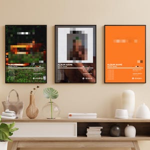 FOcean Album Cover Posters Bundle Set of 3,Home Décor, Album Music Wall Art, Digital Download, Merch, Blonde, Chanel Orange, Nostalgia