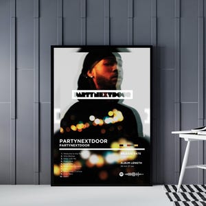 Partynextdoor Digital Album Art Poster, Download Bundle Set of 5, Music