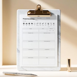 NCLEX Drug Notes | Pharmacology | Pharm Medication Report | EMT Cheat Sheet | Paramedic Nursing Template | Pharmacologist Med School | PDF