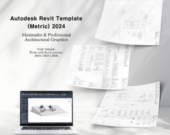 Autodesk Revit Template (Metric) 2024 | Minimalist & Professional Architectural Graphics