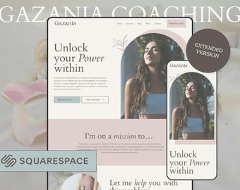 Spiritual Boho Squarespace Website Template: Therapists, Healers, & Coaches (Extended)