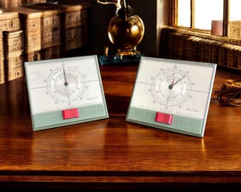 Matched Pair Vintage A.W. Haydon Stop Clocks Working Industrial Lab Timers 1960s