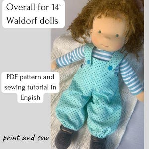 PDF Pattern: Overall for 36 cm Waldorf Doll – Easy Tutorial & Instant Download!