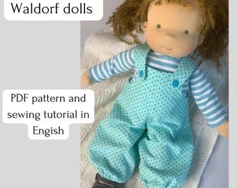 PDF Pattern: Overall for 36 cm Waldorf Doll – Easy Tutorial & Instant Download!
