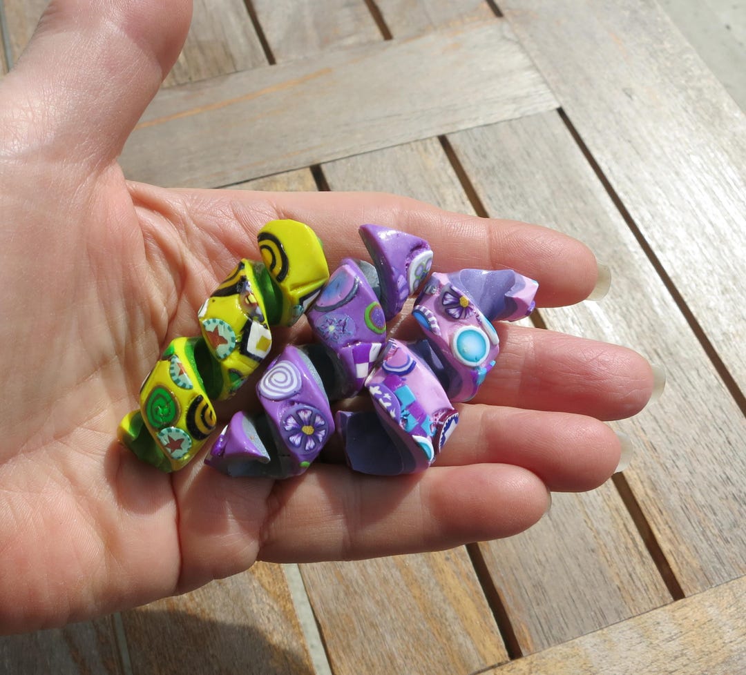 Spiral Dreadlock Beads Dreadlock Jewelry Handmade Polymer Clay Hair ...