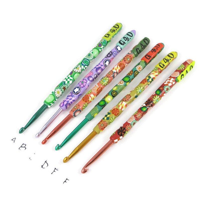 Size G 4.0 mm Boye Crochet Hook Polymer Clay Handle Boye UK Etsy