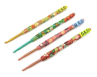 Size G 4.0 mm Boye Crochet Hook Polymer Clay Handle Boye UK Canada Imperial Sizes Ergonomic Craft Tools Fiber Art Tools Yarn Hook