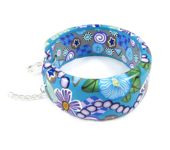 Polymer clay cuff bracelet cheap