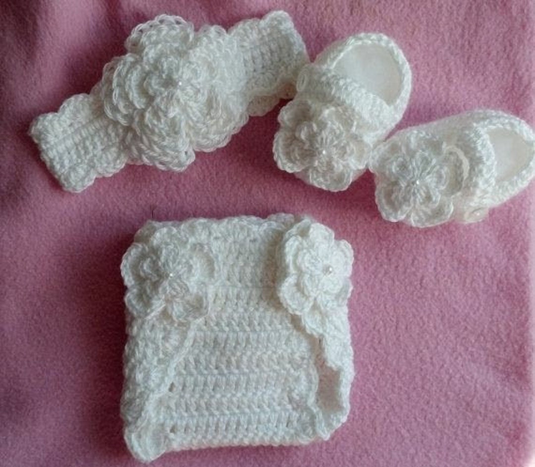 Newborn Baby Girl Outfit Crochet Baby Outfit Newborn Girl Etsy