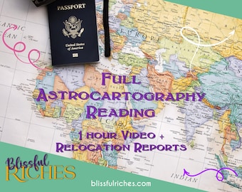 Personalized Astrocartography Reading | Relocation Astrology Video | 1-Hour Detailed Reading | 7 Day Delivery