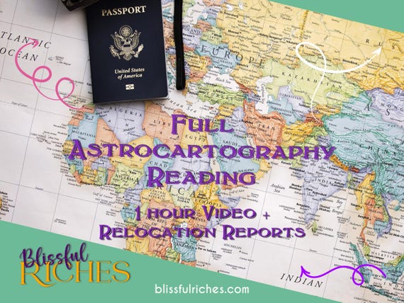 Personalized Astrocartography Reading | Relocation Astrology Video | 1-Hour Detailed Reading | 7 Day Delivery