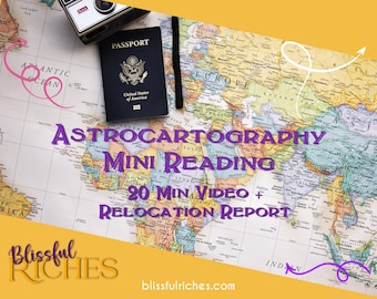 Personalized Astrocartography Reading: 20-Minute Relocation Astrology Video