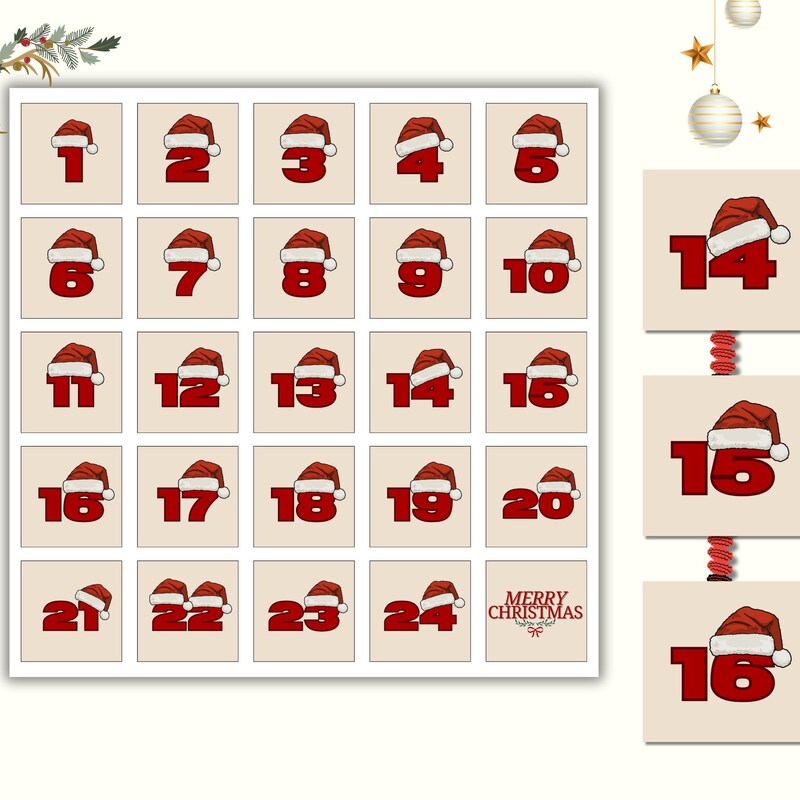 Advent Calendar Etsy