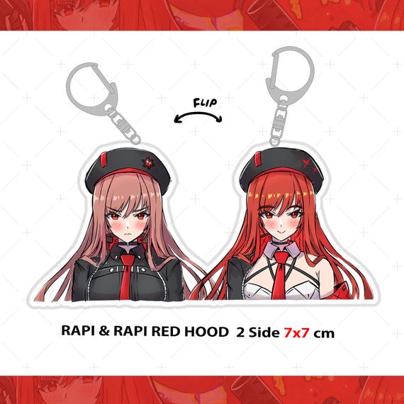 NIKKE Rapi : Red Hood 7x7 CM Standee & Key Chain - Etsy