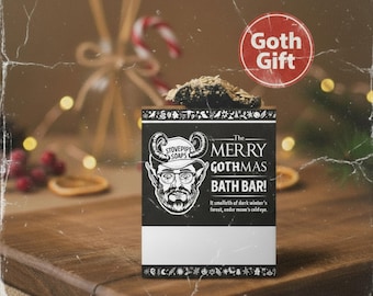 Jabón Gothmas – Bastón de caramelo de cementerio, barra de menta blanca y negra