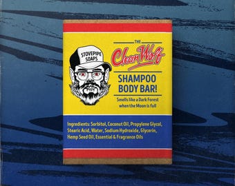 Champú corporal Clean Wolf (paquete de 3) - Jabón de avena y manteca de karité