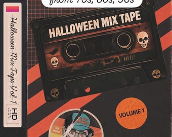 Cinta mixta de Halloween en VHS: dibujos animados, anuncios y música de los años 70 y 90