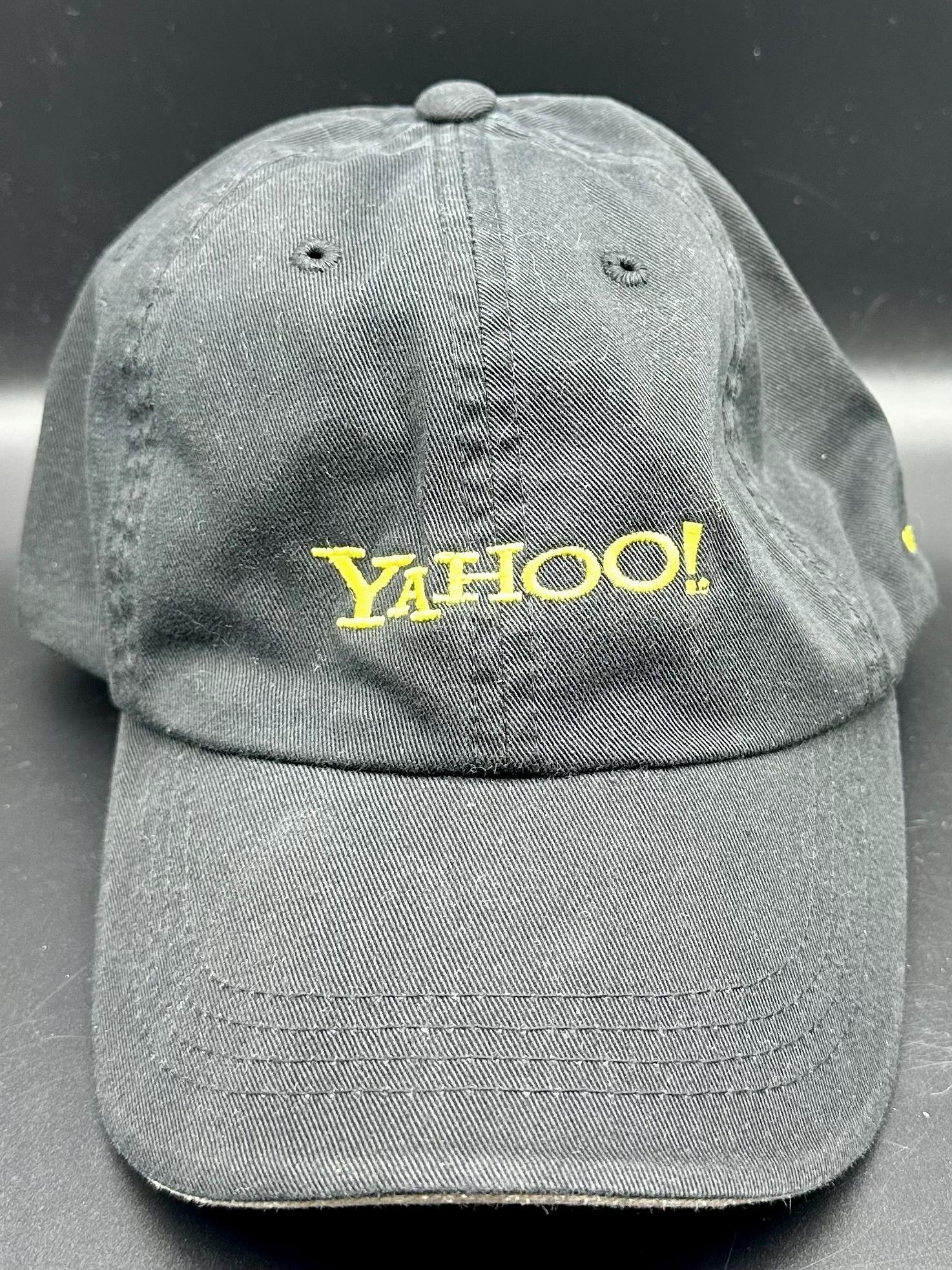 Vintage Yahoo Port authority Adjustable Baseball Cap with Embroidered Logo Vintage Yahoo Branded Adjustable Baseball Cap With  main image 2