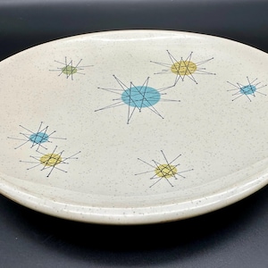 Franciscan Atomic Starburst Salad Plate Vintage Mid-Century-Modern Serving Ware