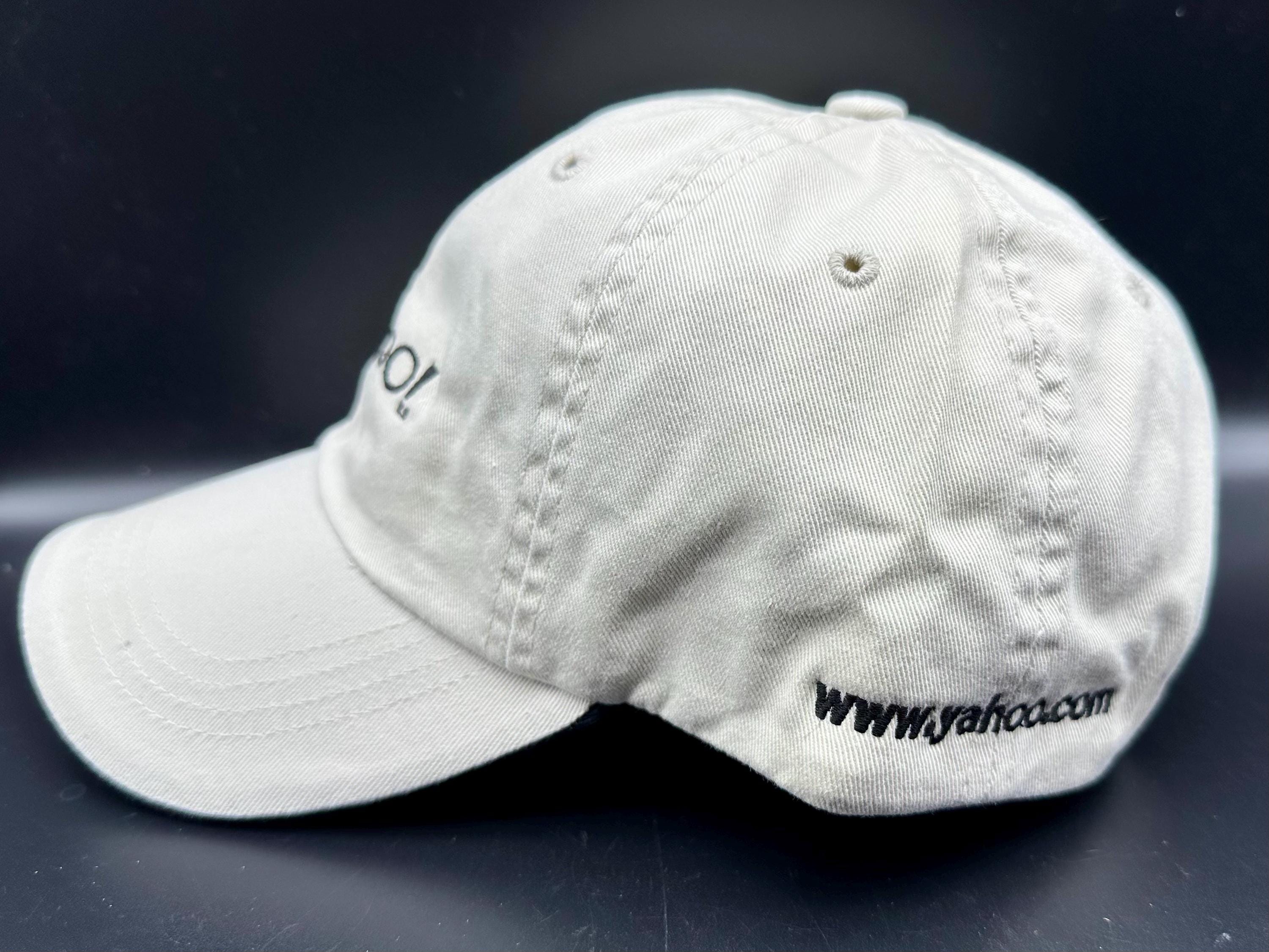 Vintage Yahoo Port authority Adjustable Baseball Cap with Embroidered Logo Vintage Yahoo Branded Adjustable Baseball Cap With  main image 4