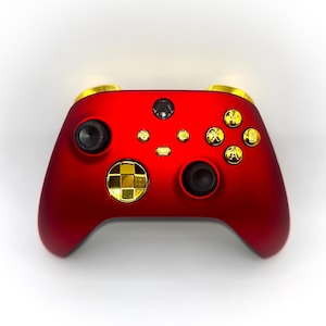 Crimson Gold Series X/S & PC Custom Modded Controller