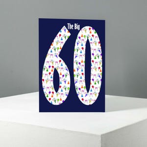 Carte 60e anniversaire La fête des 60 ans