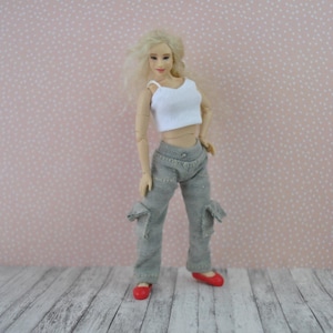 Beautiful handmade clothes for 1/12 scale Zjakazumi Dolls,Heidi Ott,TBLeague Phicen and similar size dolls- PANTS