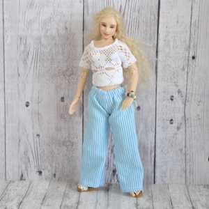Beautiful handmade clothes for 1/12 scale Zjakazumi Dolls,Heidi Ott,TBLeague Phicen and similar size dolls- PANTS