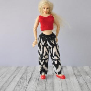 Beautiful handmade clothes for 1/12 scale Zjakazumi Dolls,Heidi Ott,TBLeague Phicen and similar size dolls- PANTS