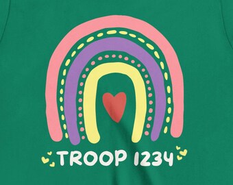 Girl Scout Troop Custom T-shirt, Girl Tshirt for Camp, Scouts Tees, Custom Troop Tshirt, Summer Camp Tee