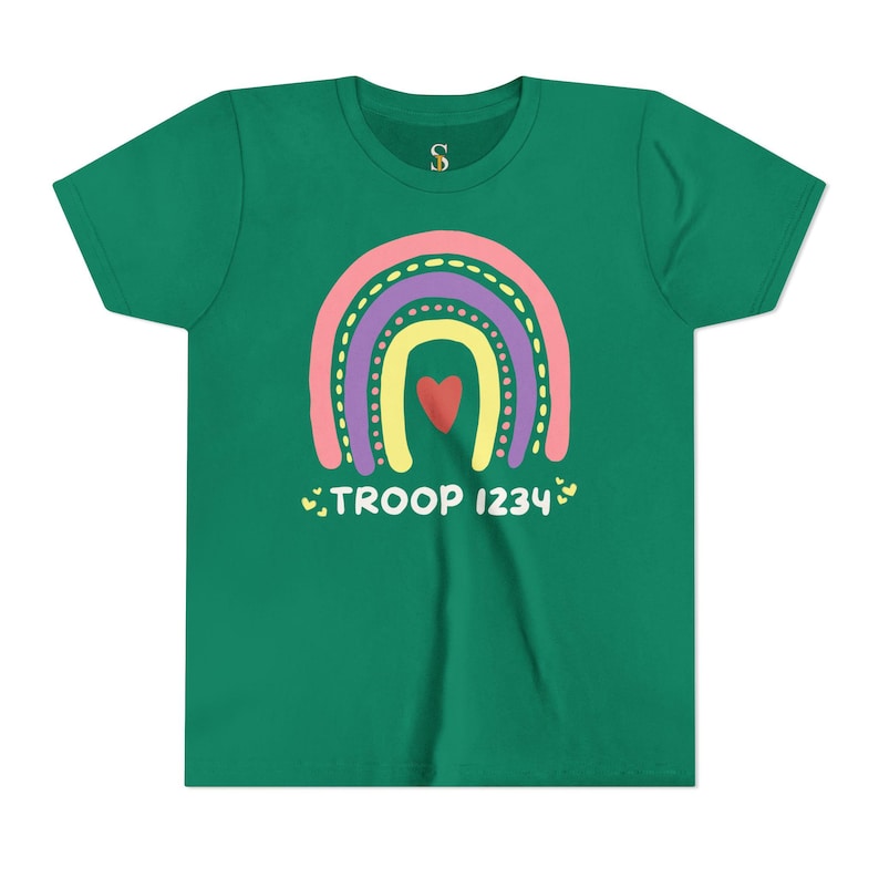 Girl Scout Troop Custom T-shirt, Girl Tshirt for Camp, Scouts Tees, Custom Troop Tshirt, Summer Camp Tee image 1