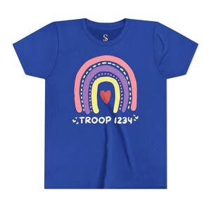 Girl Scout Troop Custom T-shirt, Girl Tshirt for Camp, Scouts Tees, Custom Troop Tshirt, Summer Camp Tee image 2