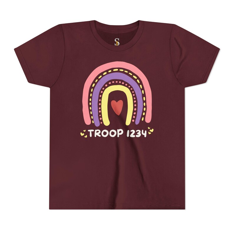 Girl Scout Troop Custom T-shirt, Girl Tshirt for Camp, Scouts Tees, Custom Troop Tshirt, Summer Camp Tee image 4