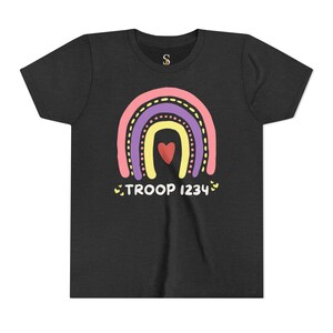Girl Scout Troop Custom T-shirt, Girl Tshirt for Camp, Scouts Tees, Custom Troop Tshirt, Summer Camp Tee image 3