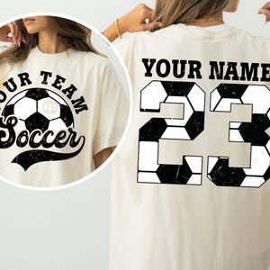 Custom Soccer Shirts, Soccer Team Shirts, Player Name Shirt, Soccer Player Shirt, Game Day Soccer Ball, Soccer Fan Shirt, Soccer Mom Shirt