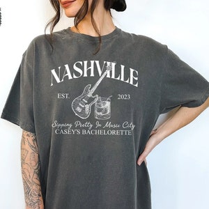 Custom Nashville Bachelorette Party T-Shirts: Classy Bach Favors