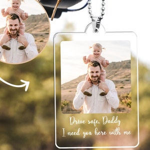 Custom Photo Car Ornament: Personalized Rear View Mirror Charm