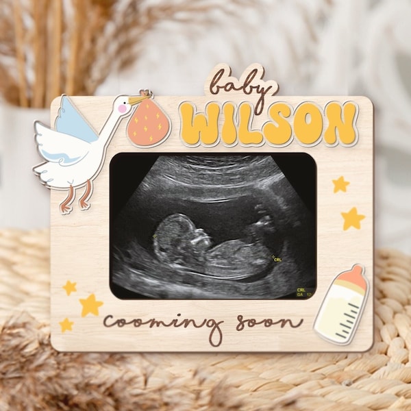 Ultrasound Photo Fridge Magnetic, Magnetic Picture Frame, Pregnancy Announcement, Baby Shower Gift, Expecting Mom Dad, Maternity Keepsake