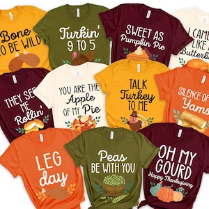 Family Thanksgiving Shirts, Thanksgiving Puns Shirt, Funny Matching Family Shirts, Turkey Day Shirt, Fall Shirt, Friendsgiving Group Shirts