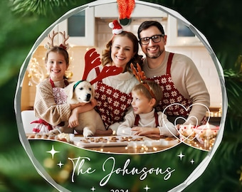 Personalized Photo Mica Ornament - Gift For Family - Customized Your C – A Gift Customized