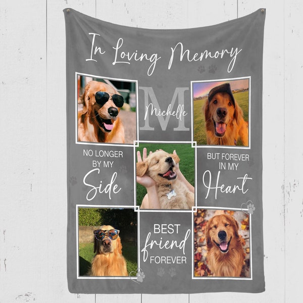 Custom Pet Blanket, Pet Memorial Gifts, Pet Photo Gifts,  Dog Memorial Gift, Cat Memorial Gift, Pet Loss, Pet Sympathy Gift, Throw Blanket