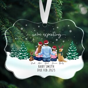 Expecting ornament with dog clearance