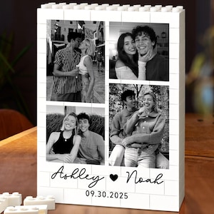 Personalized Photo Building Block Puzzle: Valentine's Day Gift