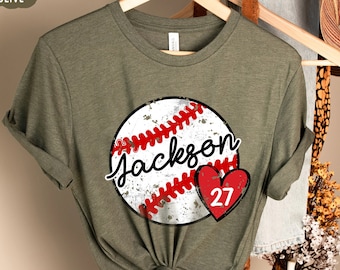 Personalized Baseball Mom Shirt: Game Day Family Matching Tee
