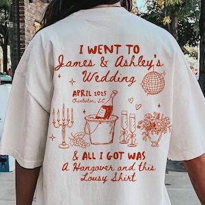 Custom Wedding Toss Shirt: Funny Bridal Party Tee