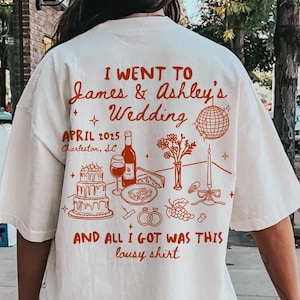 Custom Wedding Toss Shirt: Cocktail Social Club, Newly Wed Gift